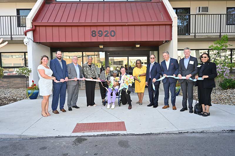 Carnegie tower ribbon cutting ceremony